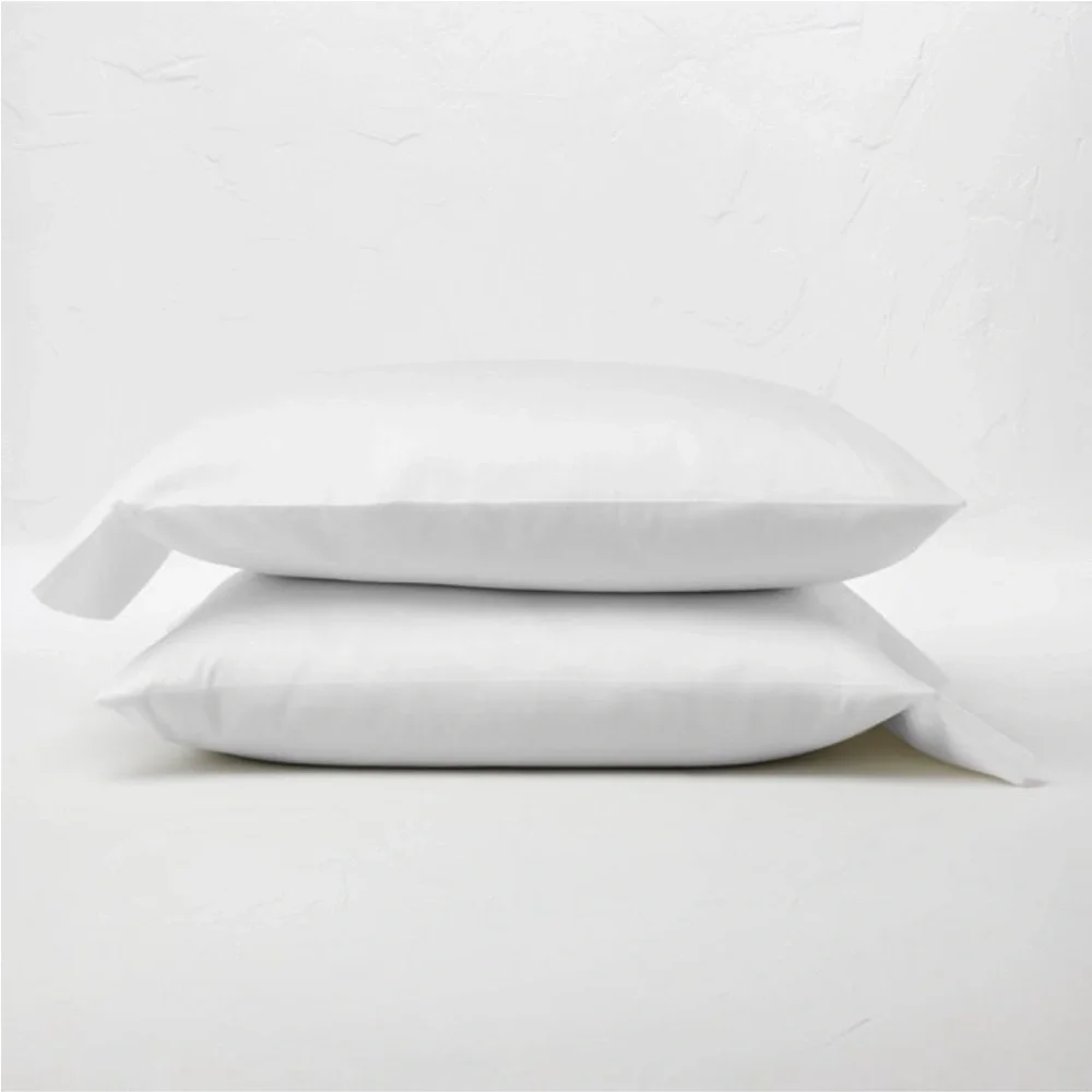 King 300 Thread Count Temperature Regulating Pillowcase Set White  Casalunaa